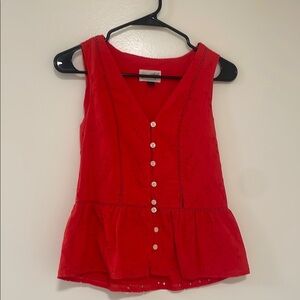 Universal Thread Vibrant Red Top